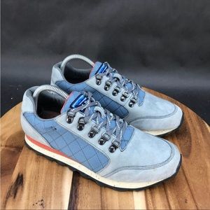 LL Bean Katahdin Blue Leather Hiking Trail Outdoor Shoes Womens Size 8.5 M